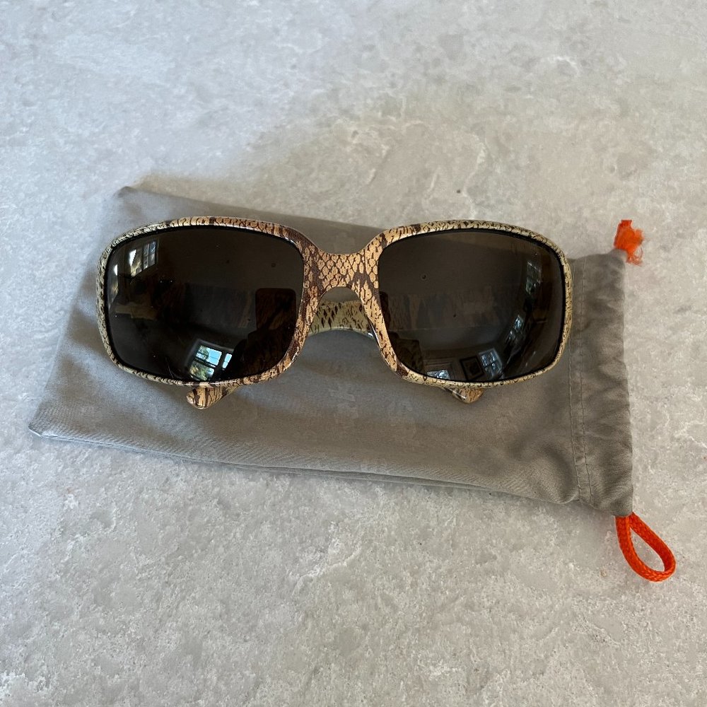 Spy Zoe Snakeskin Print Sunglasses